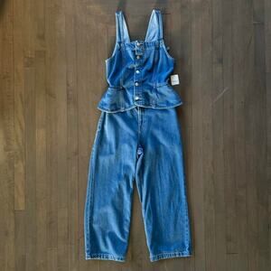We the free denim jumpsuit